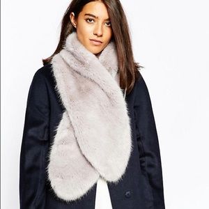 REISS Faux Fur Wrap